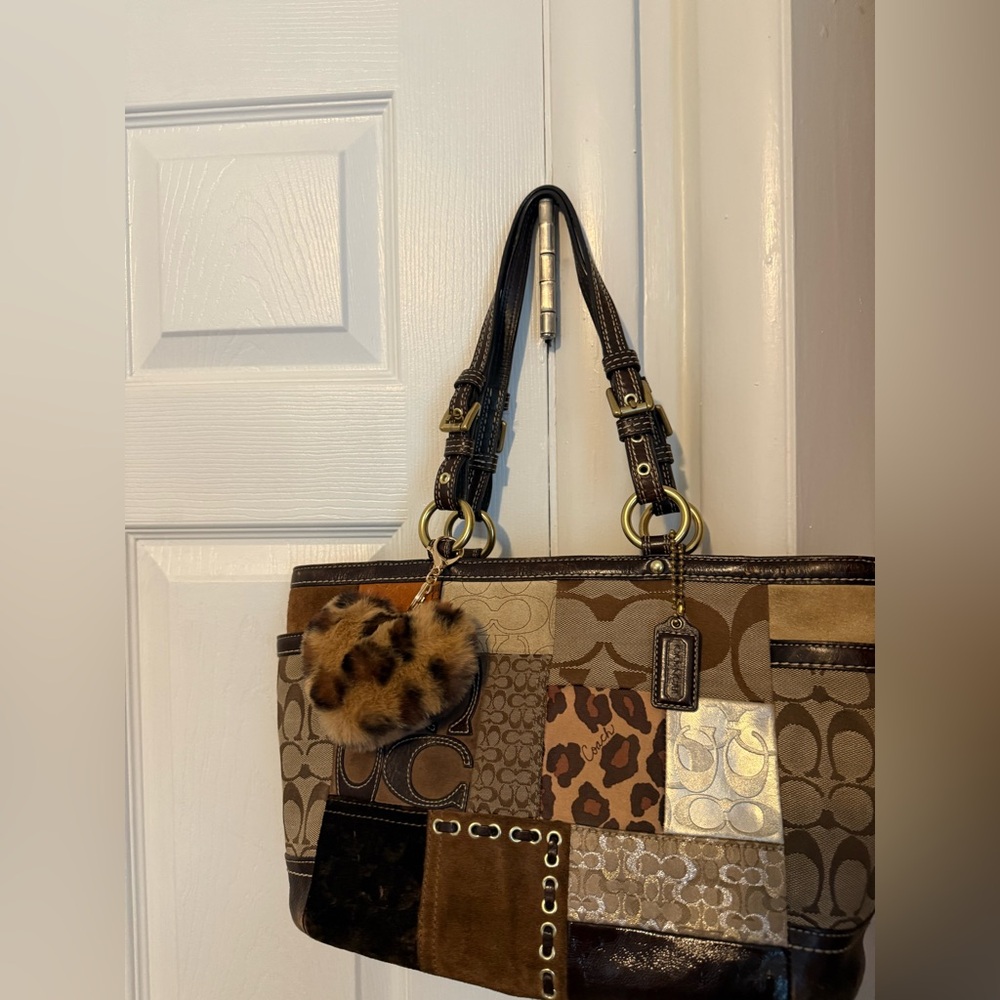 SOLD DO NOT BUY Coach Patchwork Brown and Tan Tote Bag